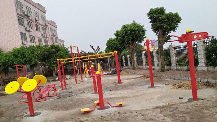  佛山市南海區大瀝鎮水頭小學安裝戶外健身器材工程案例 